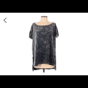 We The Free crushed velvet short sleeve